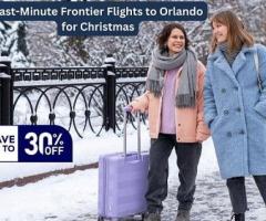 +1-844-414-9223 Last-Minute Frontier Flights to Orlando for Christmas Weekend | Book Now