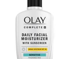 Olay Complete+ Daily Facial Moisturizer with Sunscreen SPF 40, Fragrance-Free, 6 FL OZ