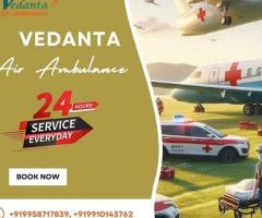 Take Vedanta Air Ambulance Service in Ahmedabad with Full Medical Instrument