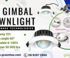 7W Gimbal Downlight Dimmable IP65 by Greenhse Technologies