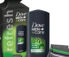 Dove Men+Care Extra Fresh Bodywash 250ml & Ankle Socks Gift Set