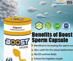 Boost Sperm Capsule is a formulation to increase stronger sperm motility. - 1
