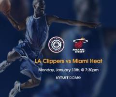 LA Clippers vs Miami Heat Tickets Intuit Dome January 13th, 2025