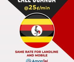 Cheap International Calls to Uganda from USA and Canada