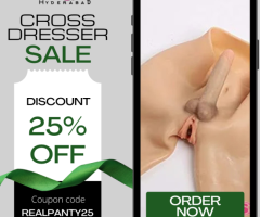 Cross Dresser Realistic Panty With Dildo – Now 25% Off | Call: 9830983141