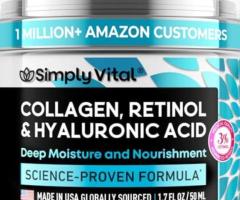 SimplyVital Collagen, Anti-Aging Face Moisturizer for Face  Made in USA, Daily Moisturizer