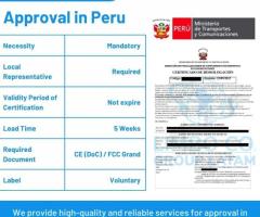 Approval in Peru