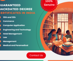 Genuine Backdated Degree Certificates without Exam