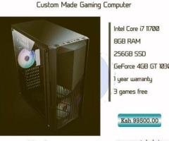 Powerful custom core i7 desktop with GeForce GT 1030