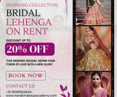 Bridal Lehenga On Rent in Chandigarh | Meraki Makeup Academy