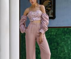 Dusty Rose Linen co-ord set