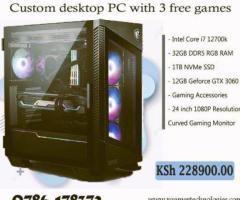 Powerful custom core i7 PC with 12GB GTX 3060 card