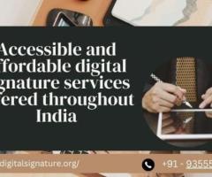 Accessible and affordable digital signature services offered throughout India.