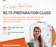 Free Online Trial Class – Master IELTS Preparation with Toronto Innovation College!