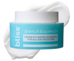 Bliss Drench & Quench Hyaluronic Acid Moisturizer | Cream to Water Face Cream| Deep Hydration