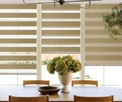 Modern Convenience with Motorized Zebra Blinds