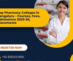 Top Pharmacy Colleges in Bengaluru - Courses, Fees, Admissions 2025-26, Placements