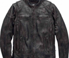 Harley Davidson Men’s Dauntless Convertible Leather Jacket - 1