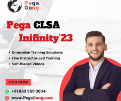 Live Pega CLSA Infinity'23 Online Training By IT Experts - PegaGang