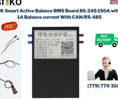 JK Smart Active Balance BMS Board 8S-24S 150A With 1A Balance current With CAN/RS485