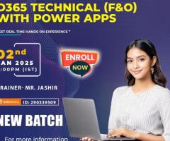 Join the New Batch: Learn D365 Technical F&O with Power Apps!