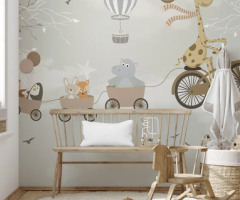 Cycling Adventure in the Sky Wallpaper Mural for Vibrant Interiors