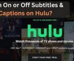 Turn On or Off Subtitles & Closed Captions on Hulu