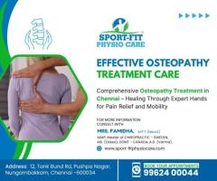 Osteopathy Treatment in Chennai