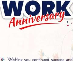 Looking for Special Work Anniversary Cards? Start Designing with Varnz!