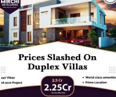 World-Class Duplex Villas in Kollur – Limited Time Offer