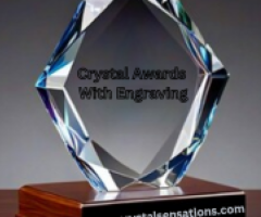 Premium Crystal Awards with Engraving – Crystal Sensation