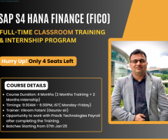 SAP FICO Classroom Training + Internship Program!