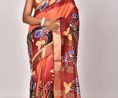 Chanderi Batik Saree