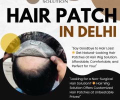 Affordable Hair Patch in Delhi – Hair Wig Solution