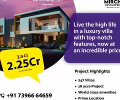 Top-Class Villas in Kollur, Hyderabad