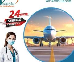 Book Affordable Price Vedanta Air Ambulance Service in Raipur with Modern ICU Facility