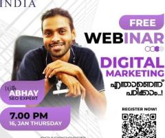 Register now to our Free webinar on Digital Marketing