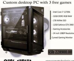 Newly built custom core i7 PC with 12GB GTX graphics