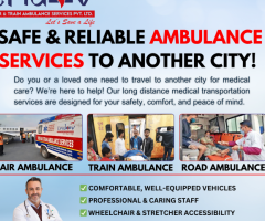 Outstanding Transfers with Tridev Air Ambulance Services in Delhi