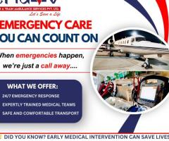 Luxury Air Ambulance Service Via Tridev Air Ambulance Services in Kolkata