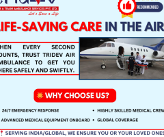 Air Ambulance for Elderly Patients: Tridev Air Ambulance Services in Guwahati