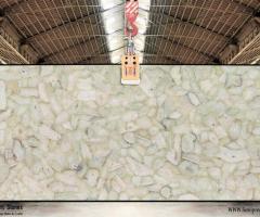 A Dazzling Display with White Agate Slab for Your Retail Space