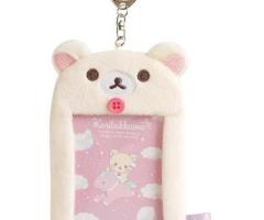 Fluffy photo keychain Sky Curling Cotton Candy Korilakkuma