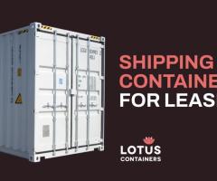 Intermodal container leasing | LOTUS Containers