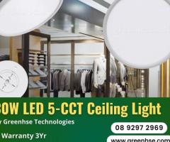 30W LED 5-CCT Ceiling Light by Greenhse Technologies