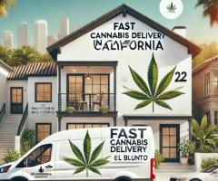 Fast cannabis delivery in California