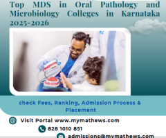 Top MDS in Oral Pathology and Microbiology Colleges in Karnataka 2025-2026