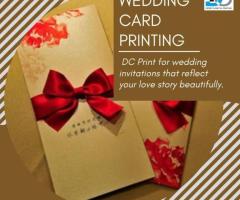 Wedding Card Printing Services by DC Print – Elegant Designs for Every Celebration.