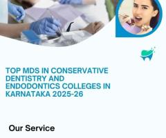 Top MDS in Conservative Dentistry and Endodontics Colleges in Karnataka 2025-26