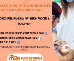 Best MDS in Orthodontics Colleges in Karnataka